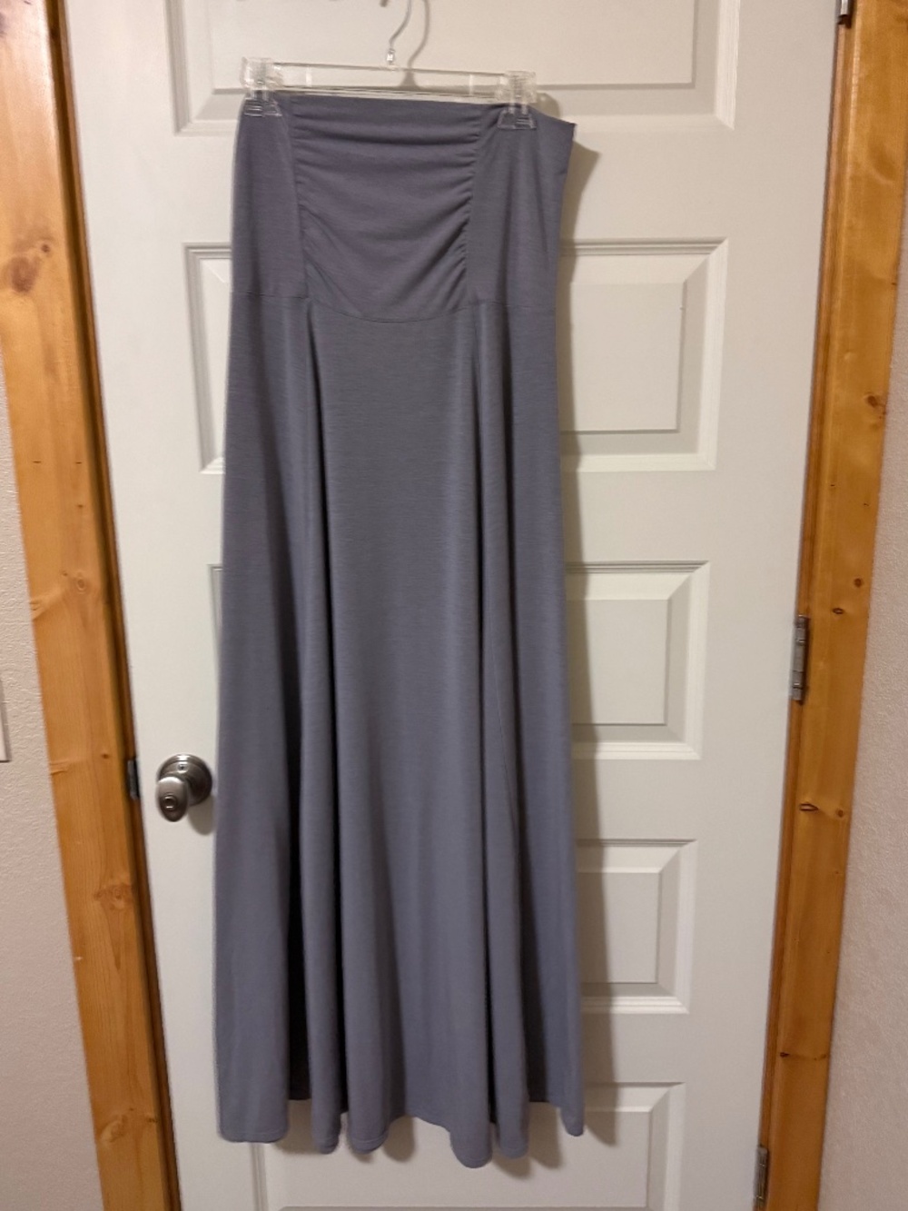 Gray Athleta Strapless Maxi Dress Size Large